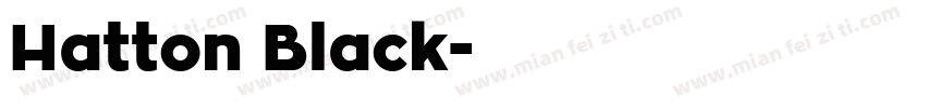 Hatton Black字体转换